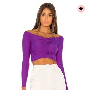 Superdown purple top